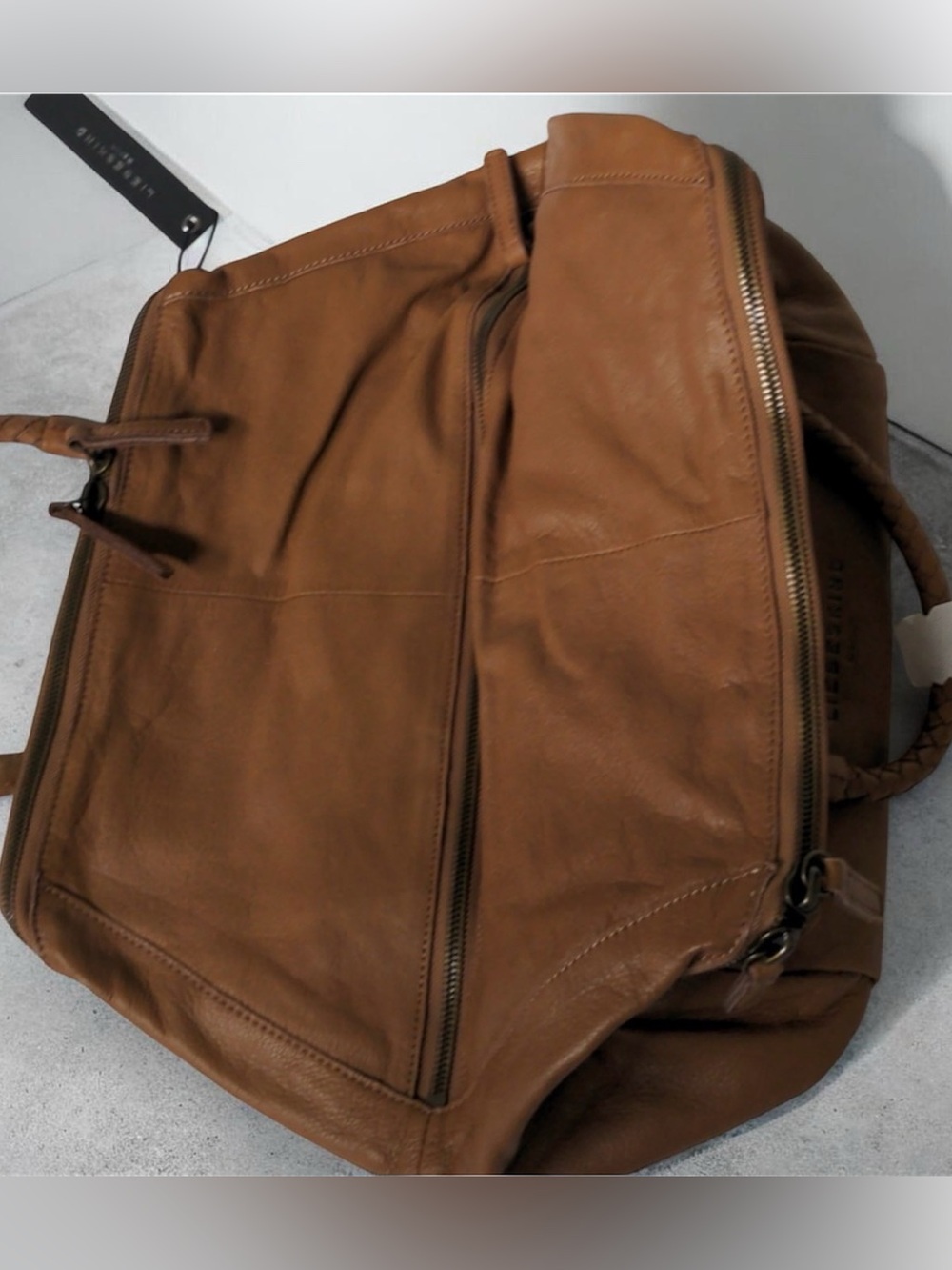NWT! Liebeskind KaylaA Light Cognac Leather Bag - Picture 4 of 8